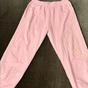 Adidas pink joggers/ track pants